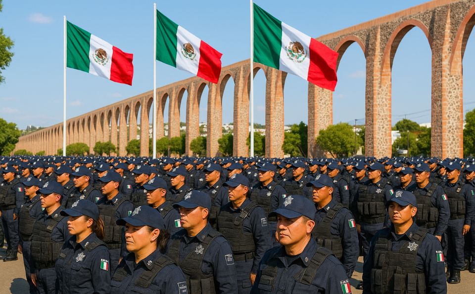 Querétaro presume el ingreso de 600 policías