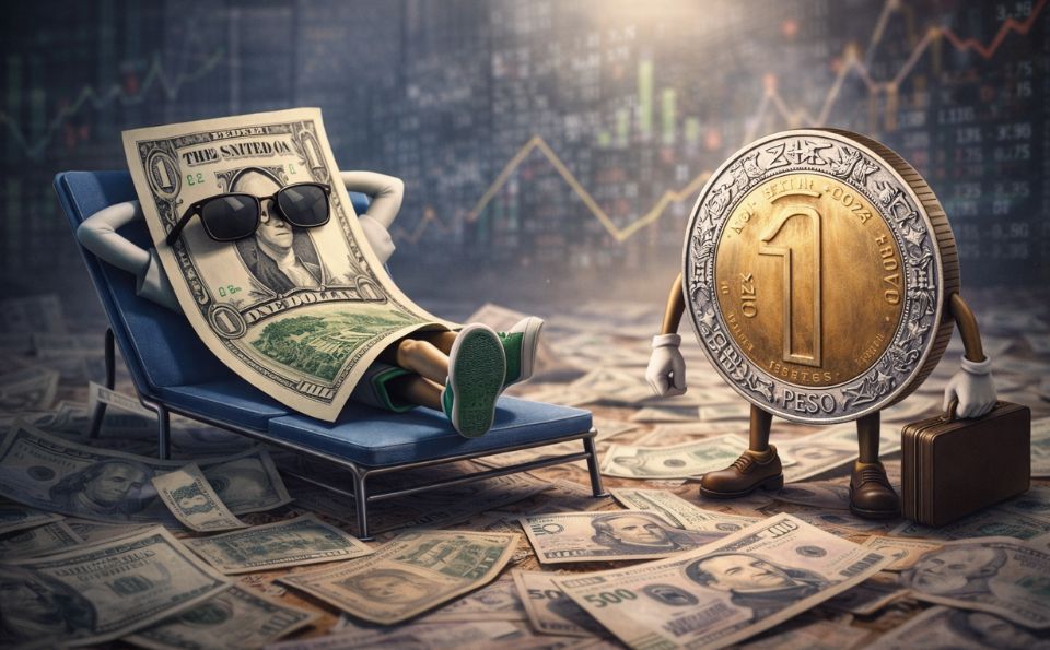 La caída del dólar no es fortaleza del peso: un efecto externo que no beneficia a los mexicanos