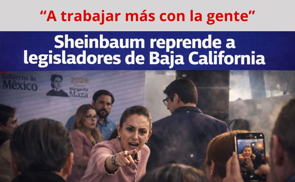 “¡A trabajar más con la gente!”: Sheinbaum reprende a legisladores de Baja California