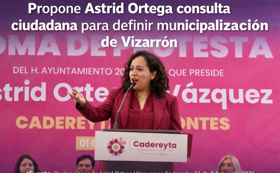 Propone Astrid Ortega consulta ciudadana para definir municipalización de Vizarrón
