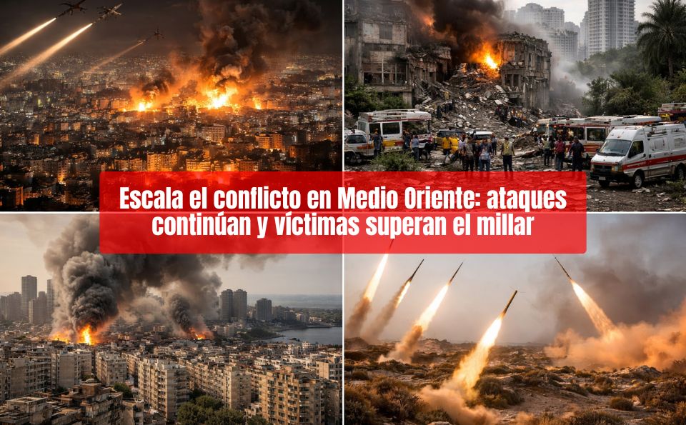 Escala el conflicto en Medio Oriente ataques continúan y víctimas superan el millar