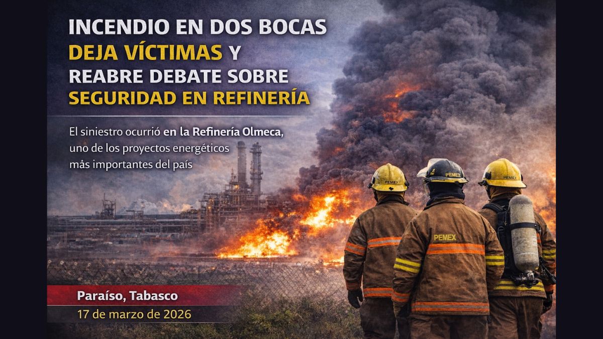 Incendio en Dos Bocas deja víctimas y reabre debate sobre seguridad en refinería