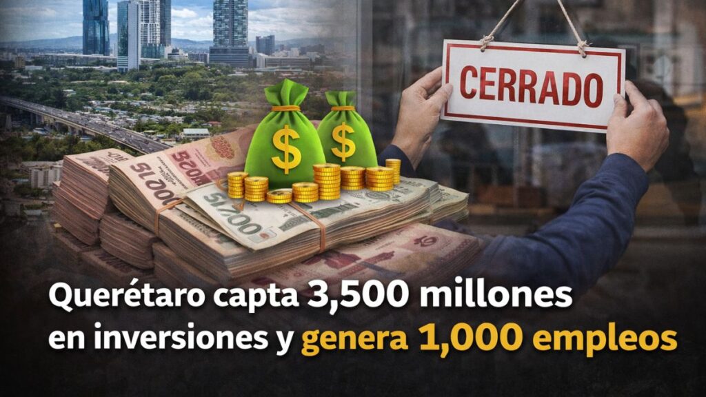 Querétaro capta 3,500 millones en inversiones y genera 1,000 empleos