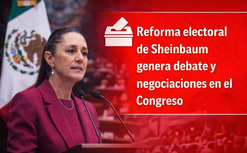Morena busca acuerdos con sus aliados para aprobar los cambios al sistema electoral mientras partidos políticos discuten el alcance de la iniciativa.