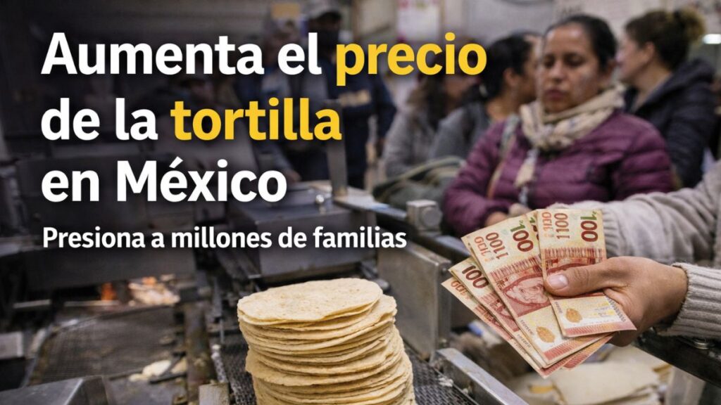 Aumento en el precio de la tortilla genera presión sobre el gobierno federal