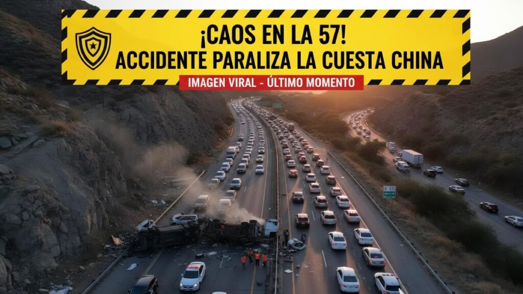 Caos en la 57 Accidente paraliza la Cuesta China