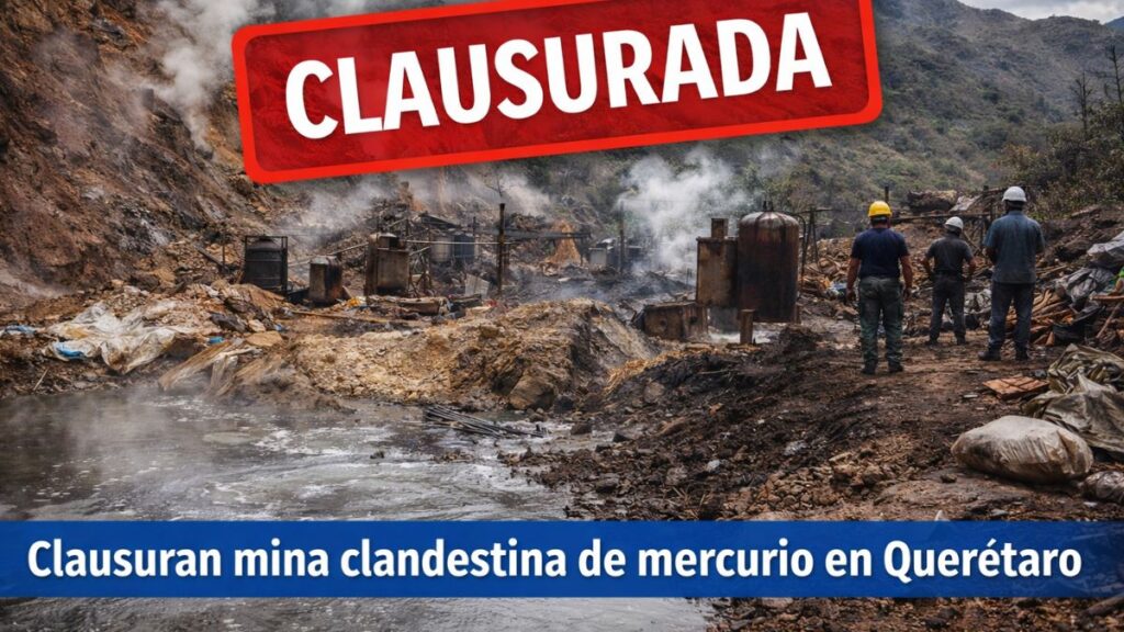 Clausuran mina clandestina de mercurio en Querétaro