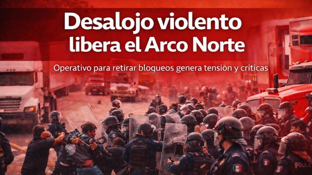 Desalojo violento libera el Arco Norte
