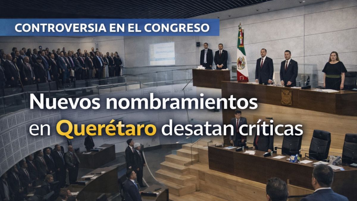 Designación en el Congreso de Querétaro desata críticas por falta de acuerdos