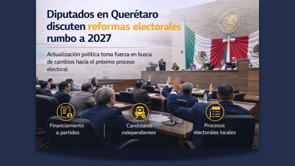 Diputados en Querétaro discuten reformas electorales rumbo a 2027