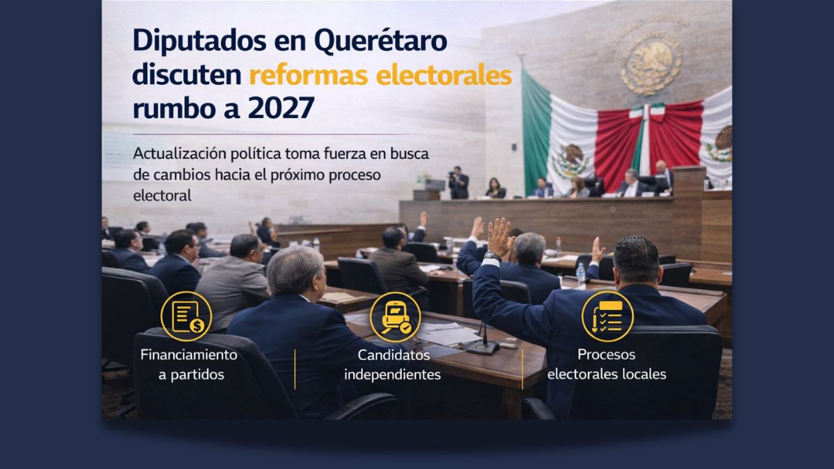 Diputados en Querétaro discuten reformas electorales rumbo a 2027