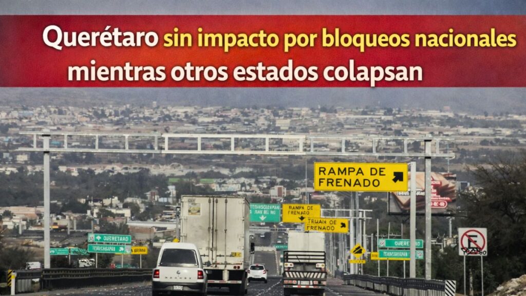 Querétaro sin impacto por bloqueos nacionales mientras otros estados colapsan