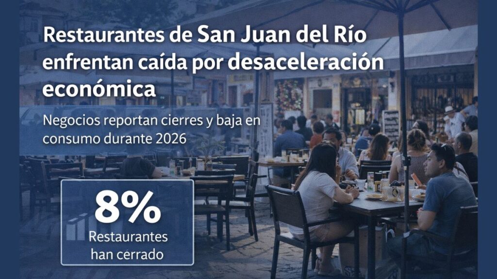 Restaurantes de San Juan del Río enfrentan caída por desaceleración económica
