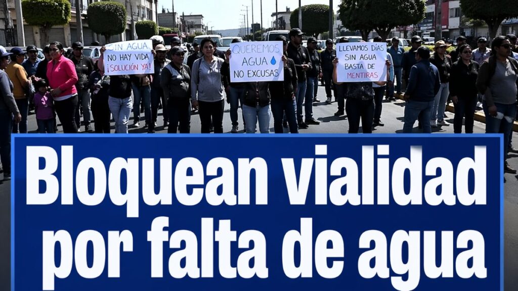 Vecinos bloquean vialidad en San Juan del Río por falta de agua