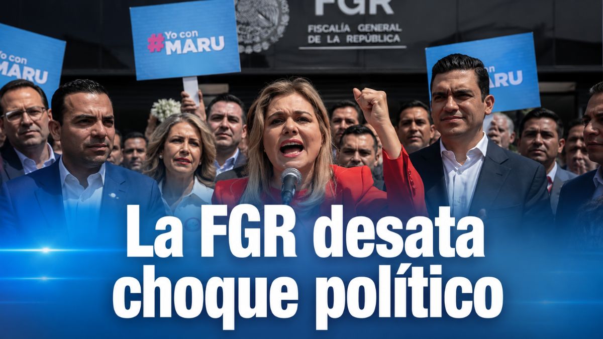 Maru Campos convierte comparecencia en la FGR en choque político