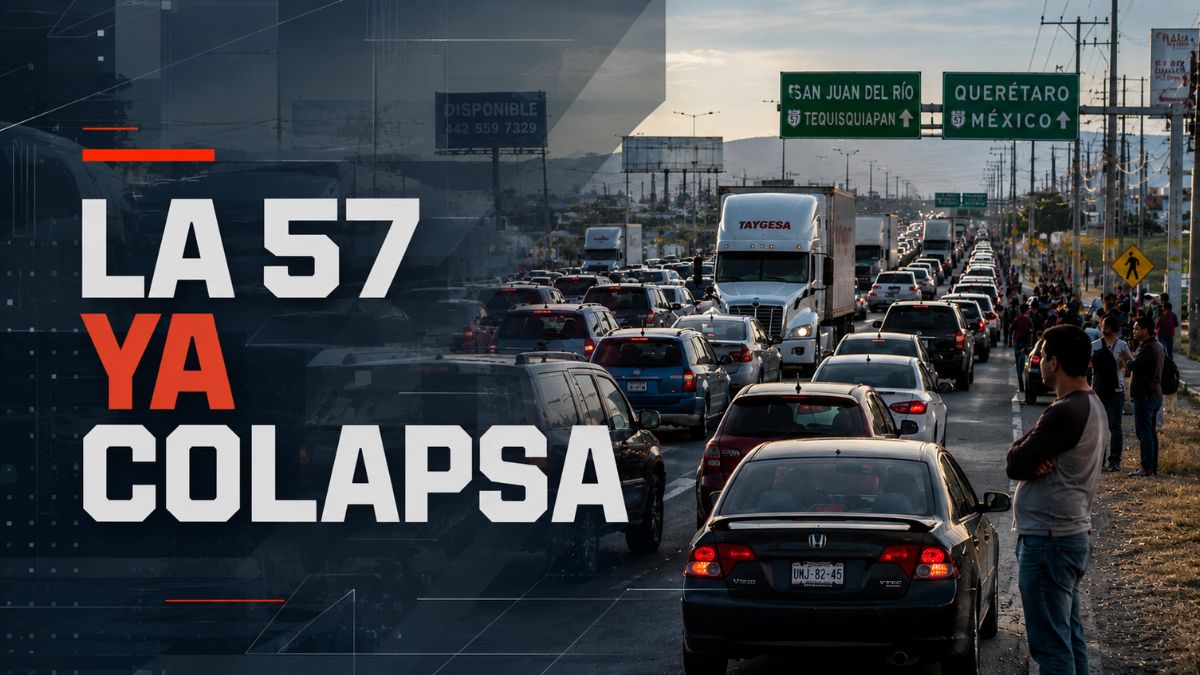 San Juan del Río ya resiente el caos de la México 57
