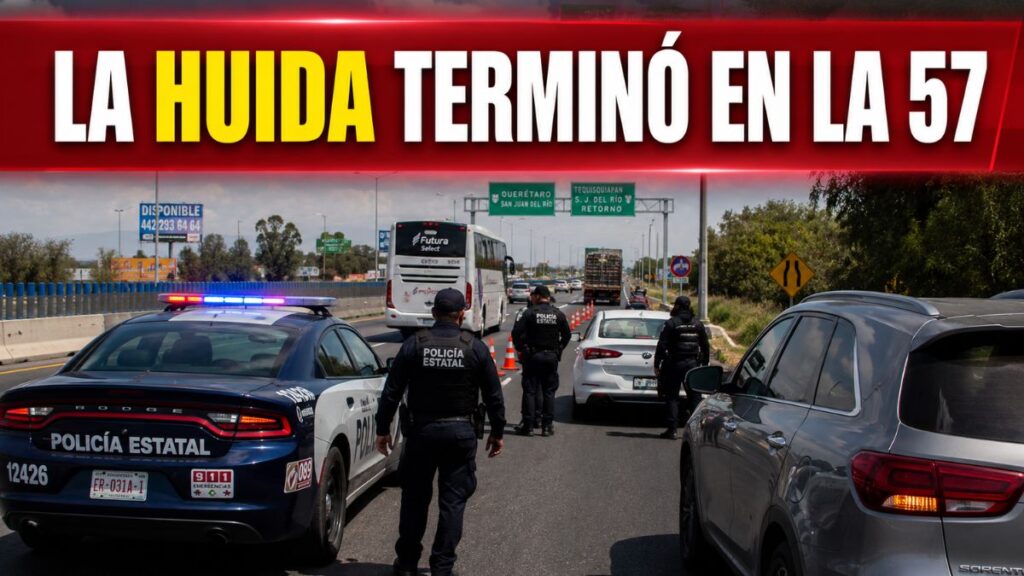 La huida terminó en la 57
