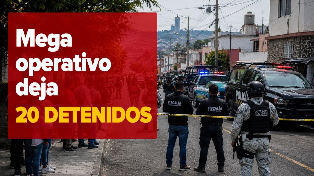 Mega operativo Sinergia deja 20 detenidos en 9 cateos en Querétaro