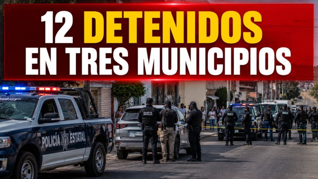 Operativos dejan 12 detenidos en tres municipios de Querétaro