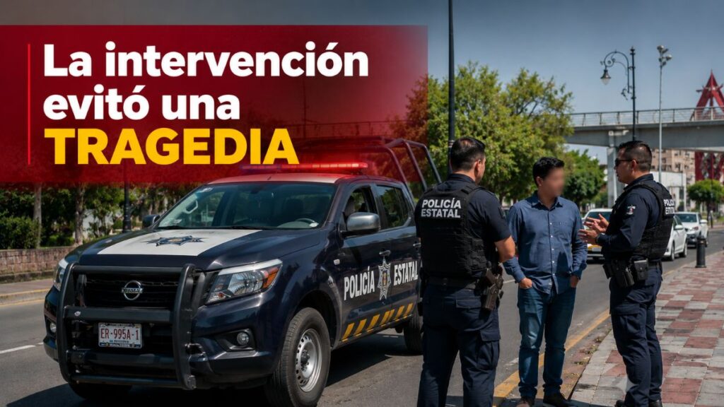 Policías evitan intento de suicidio en San Juan del Río