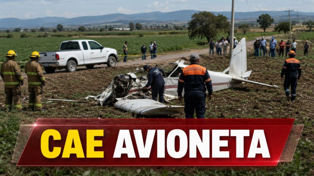 Cae avioneta de fumigación en San Juan del Río