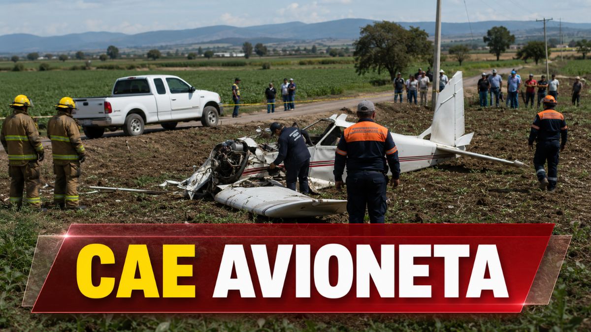 Cae avioneta de fumigación en San Juan del Río