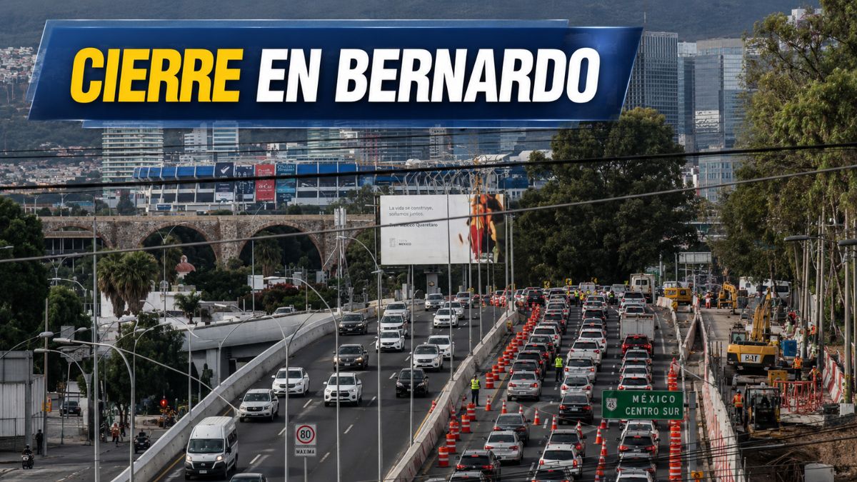Cierre parcial en Bernardo Quintana por obras del Tren Mex. Qro.