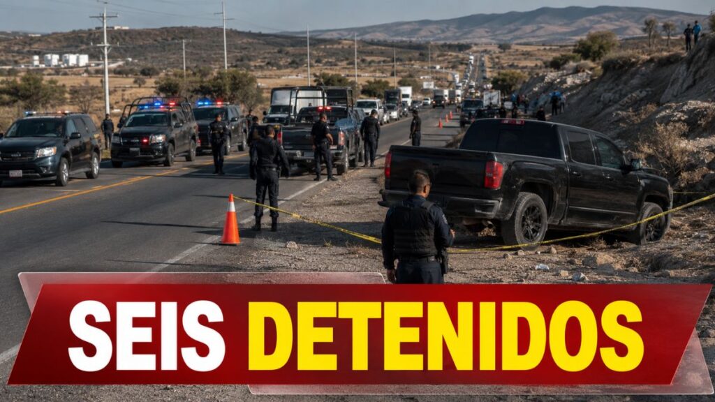 Detienen a seis tras persecución y enfrentamiento en San Juan del Río