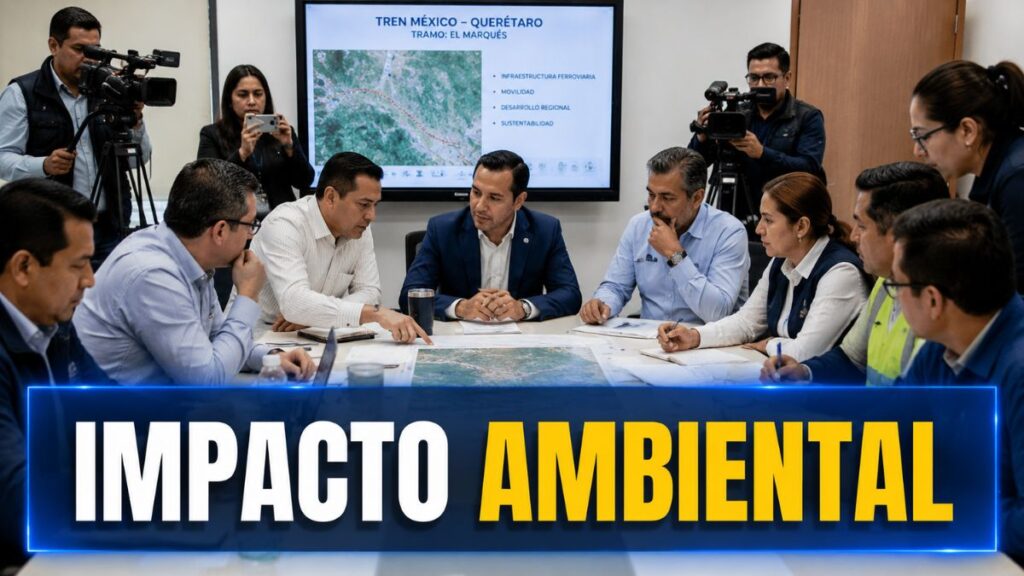 El Marqués aclara impacto ambiental del Tren México–Querétaro