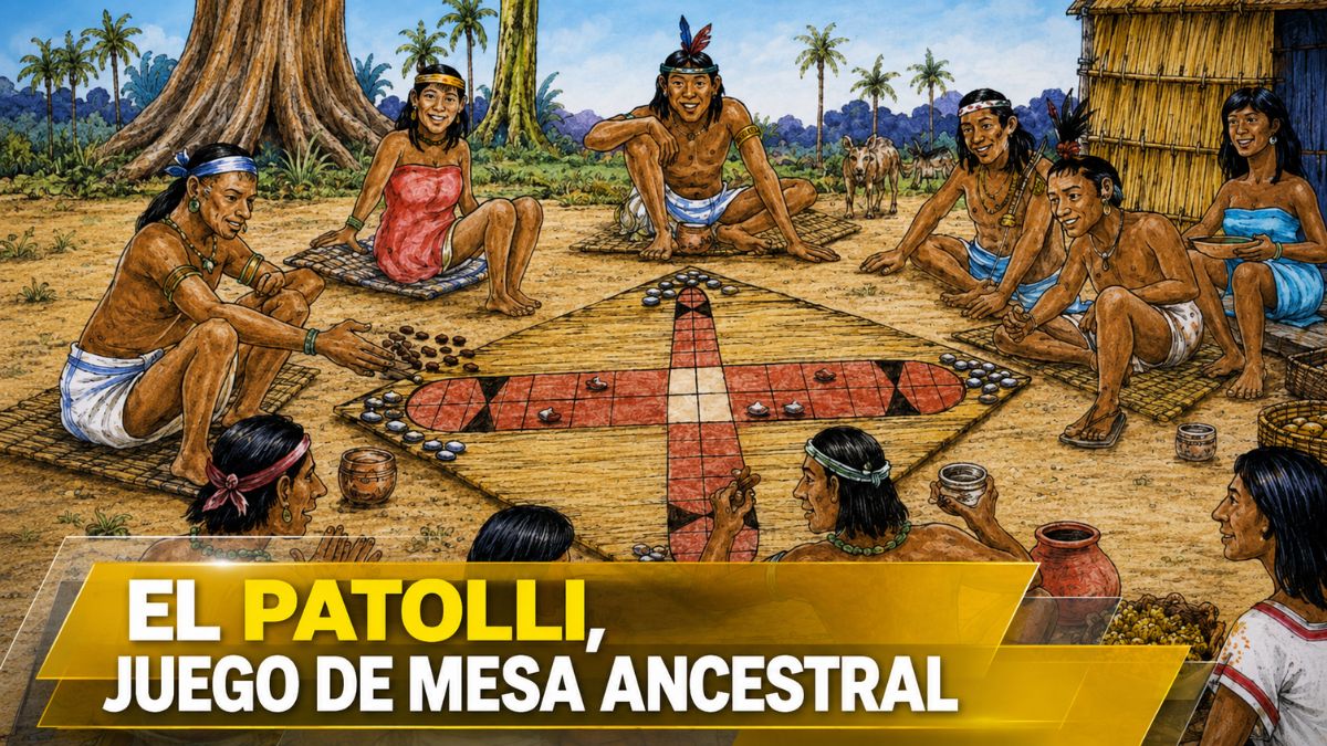 El patolli, juego de mesa practicado desde el 200 a. C