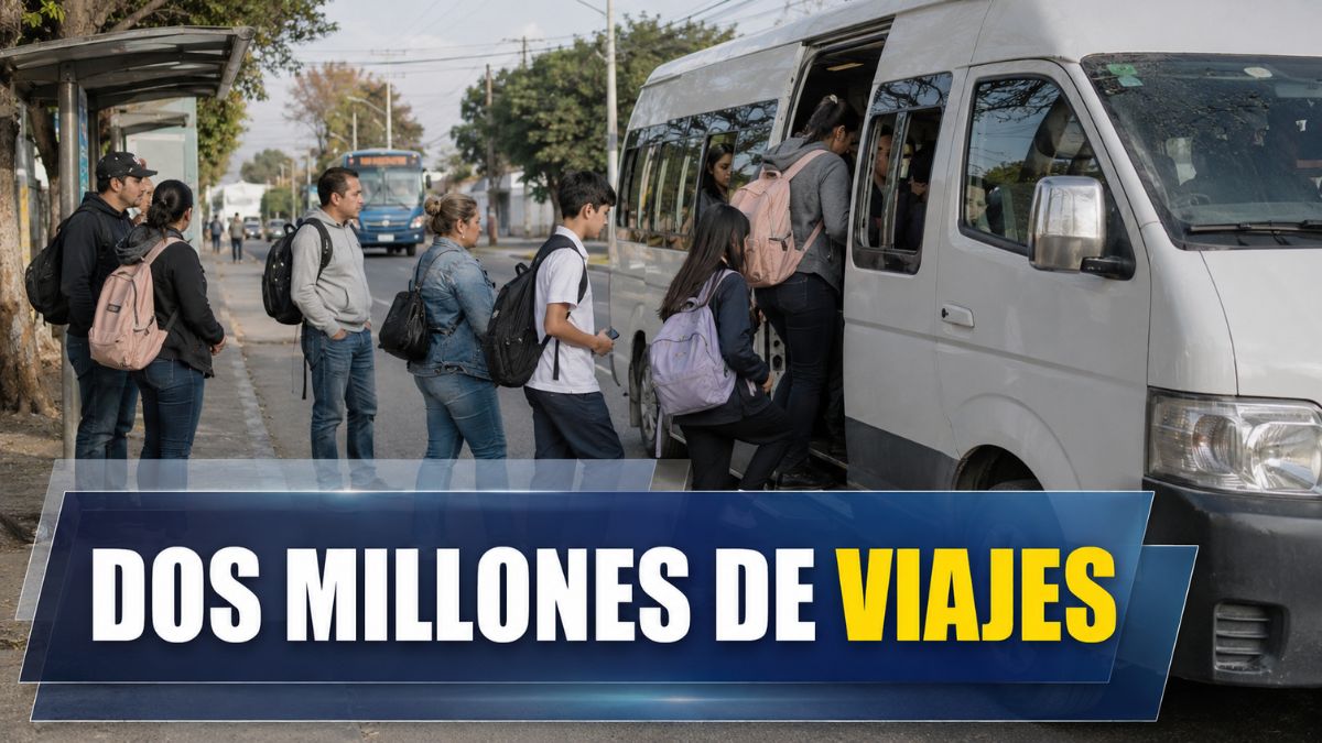 Transporte comunitario supera dos millones de viajes