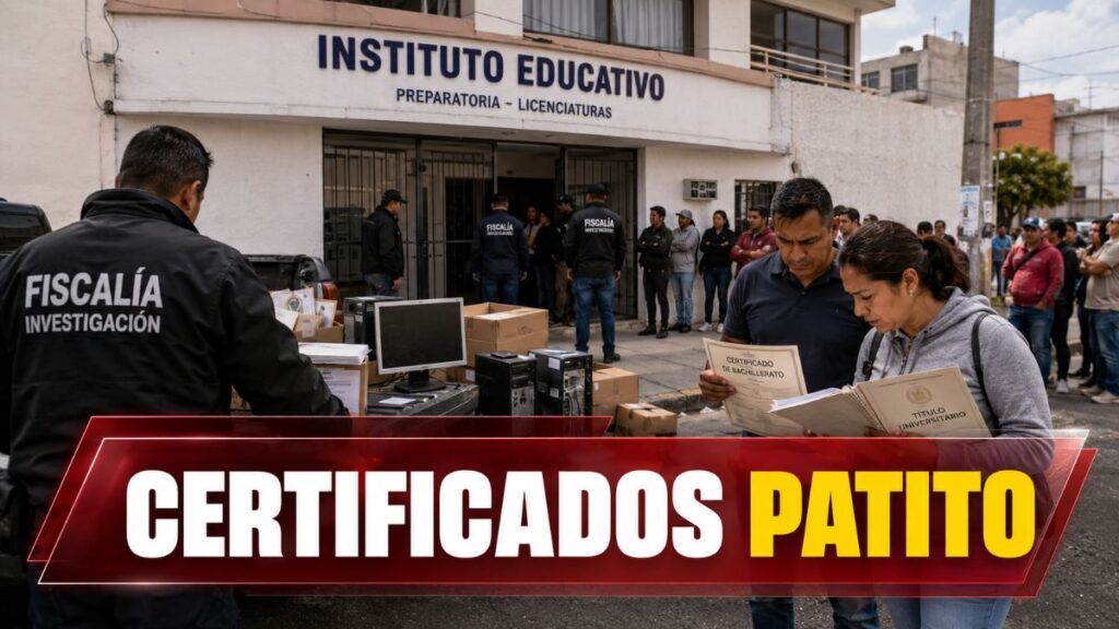 Catean escuela en Corregidora por certificados patito