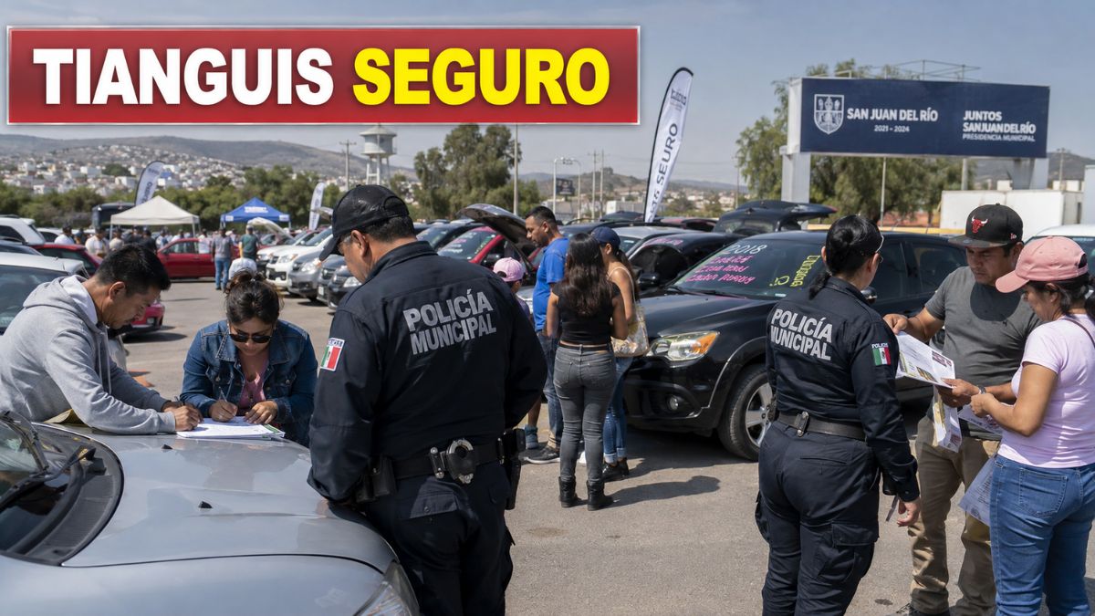 Tianguis de autos vuelve con apoyo policial en San Juan