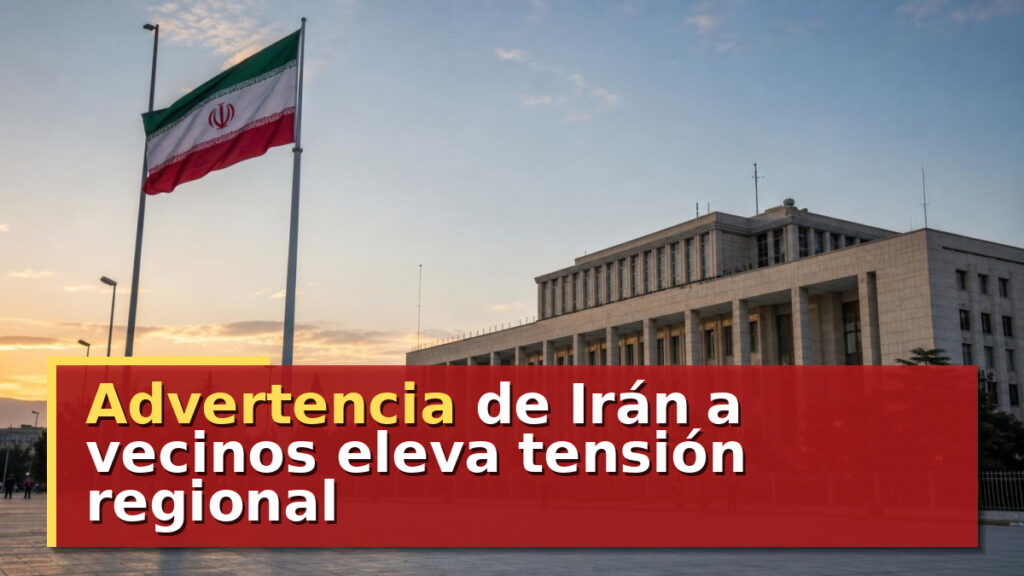 Advertencia de Irán a vecinos eleva tensión regional