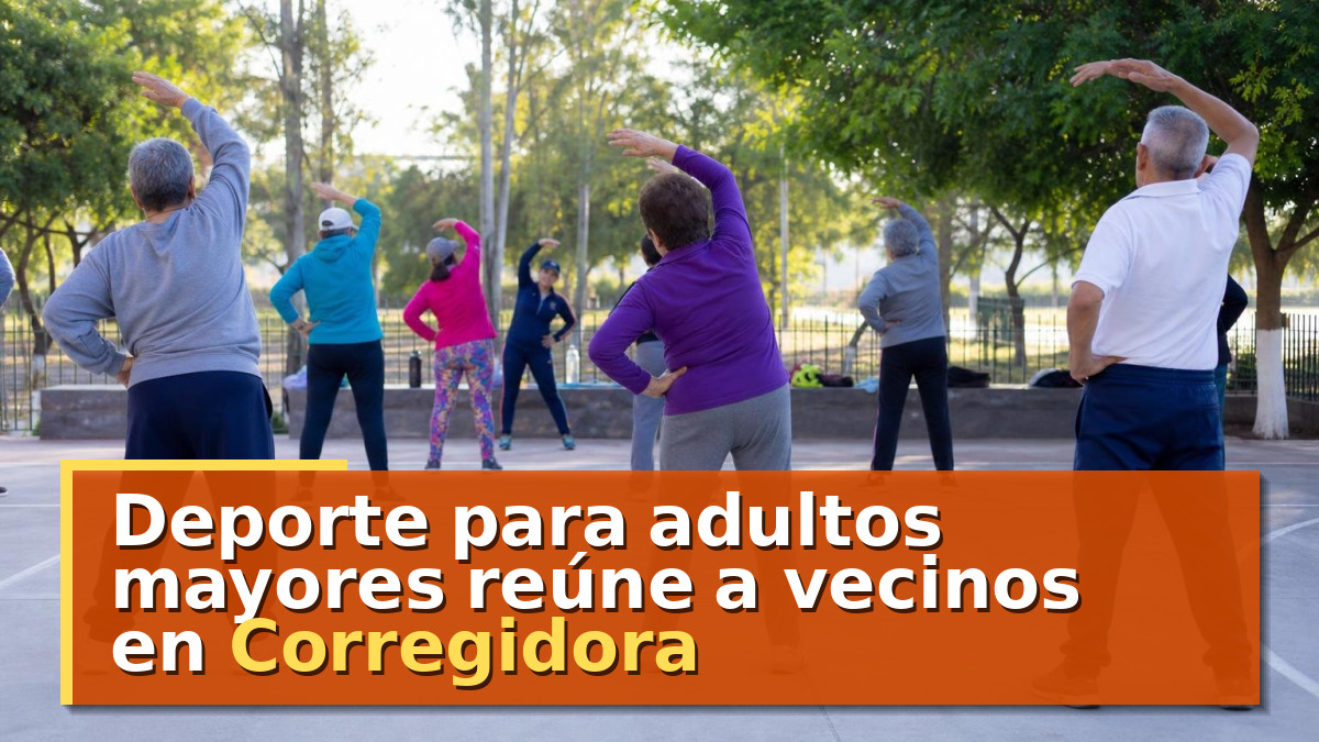 Deporte para adultos mayores reúne a vecinos en Corregidora