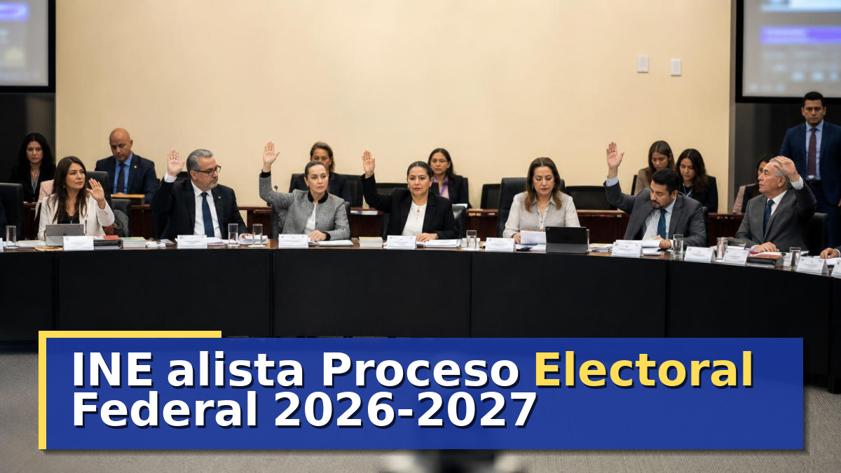 INE alista Proceso Electoral Federal 2026-2027