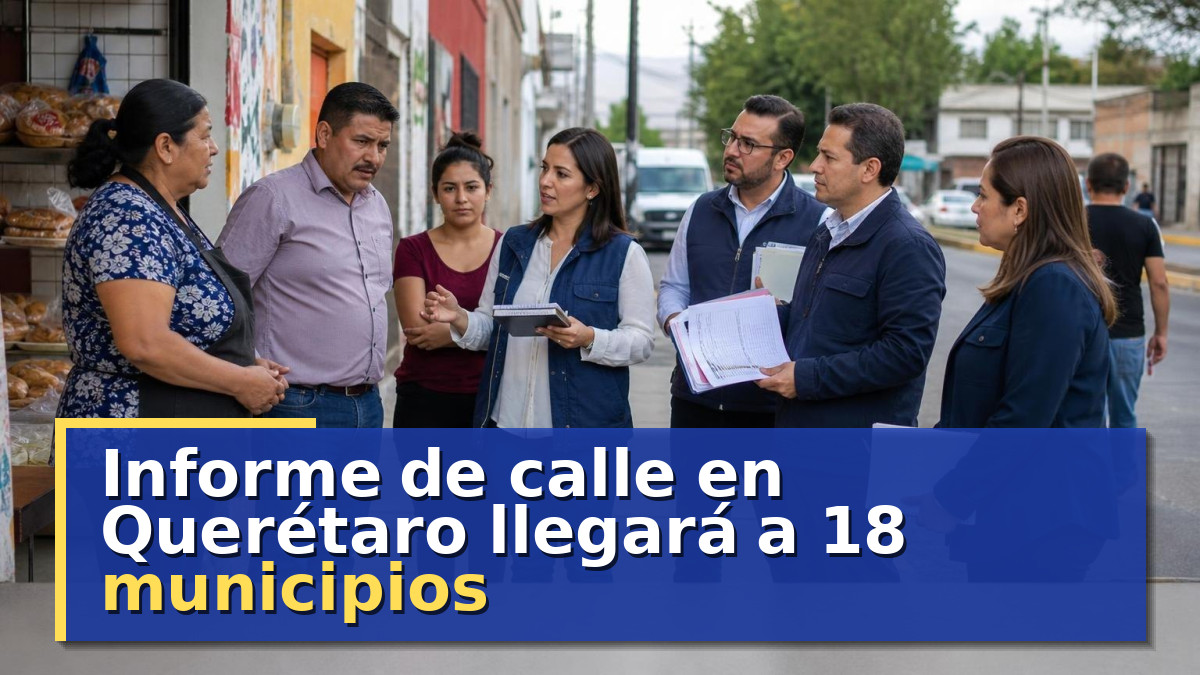 Informe de calle en Querétaro llegará a 18 municipios