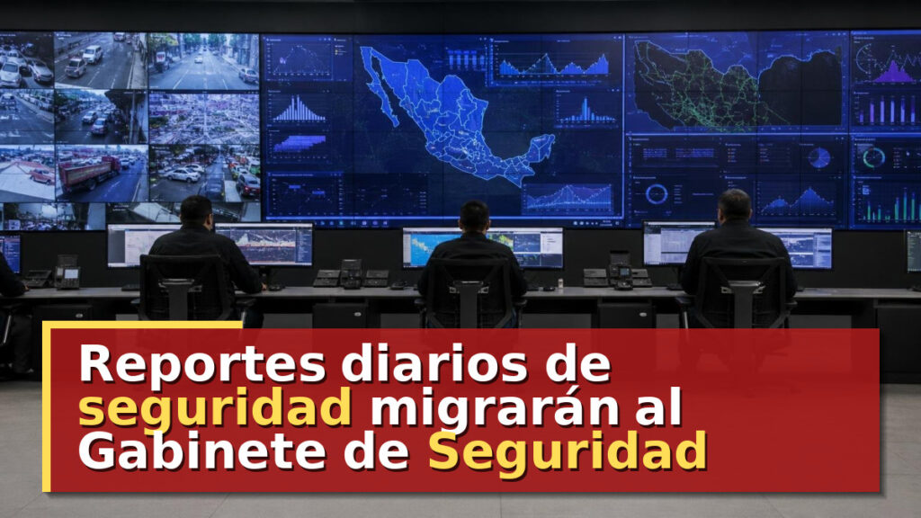 Reportes diarios de seguridad migrarán al Gabinete de Seguridad
