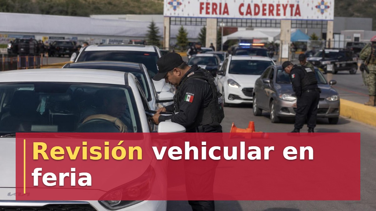Revisión vehicular en feria