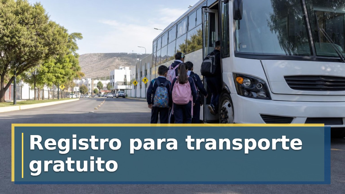 Registro para transporte gratuito