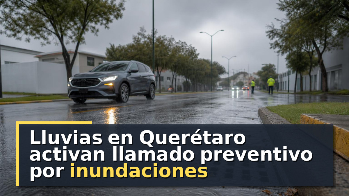 Lluvias en Querétaro activan llamado preventivo por inundaciones