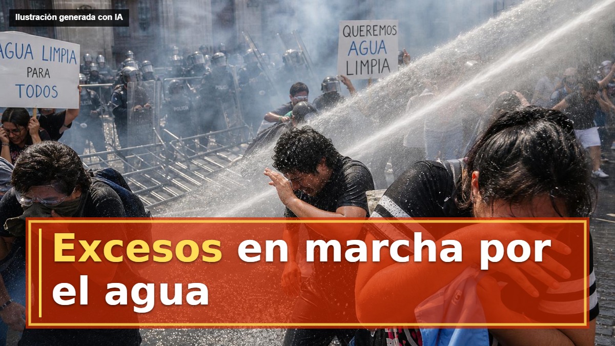 Excesos en marcha por el agua