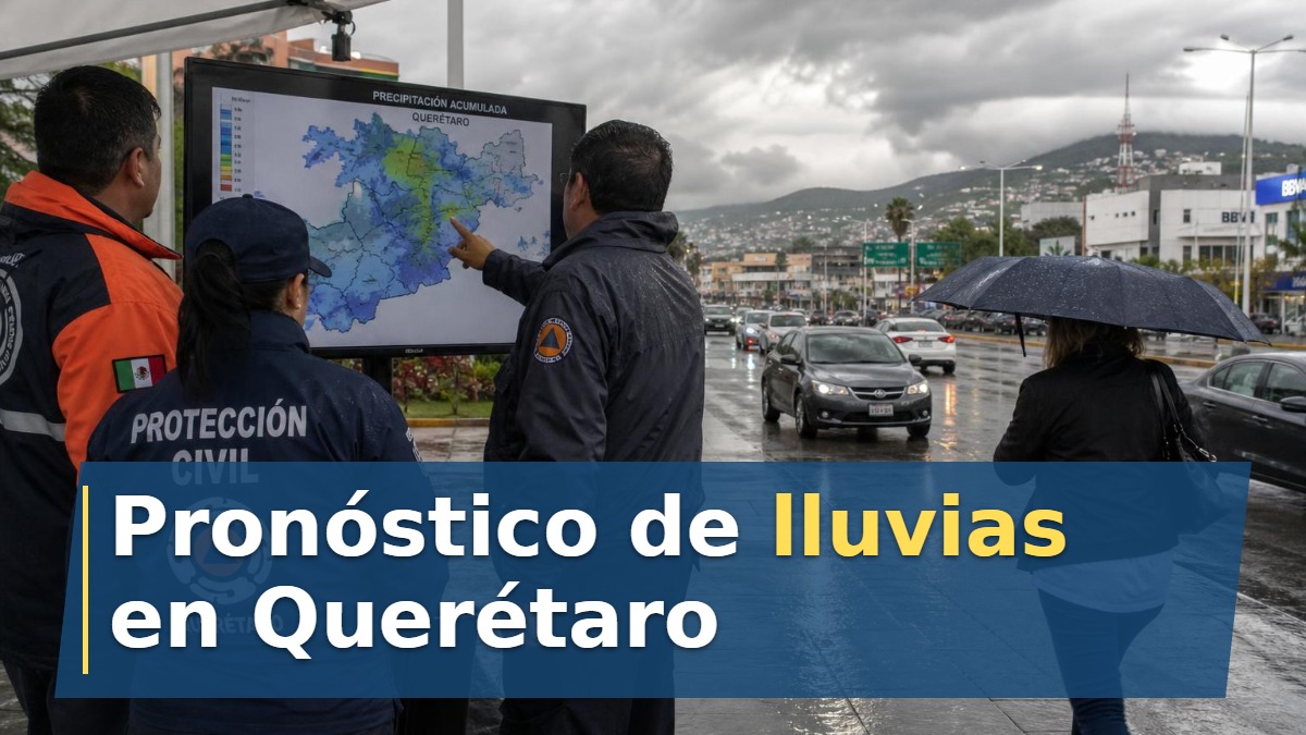 Pronóstico de lluvias en Querétaro