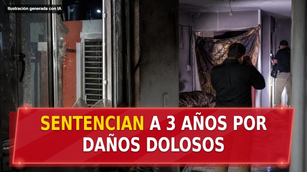 Sentencian a 3 años por daños dolosos