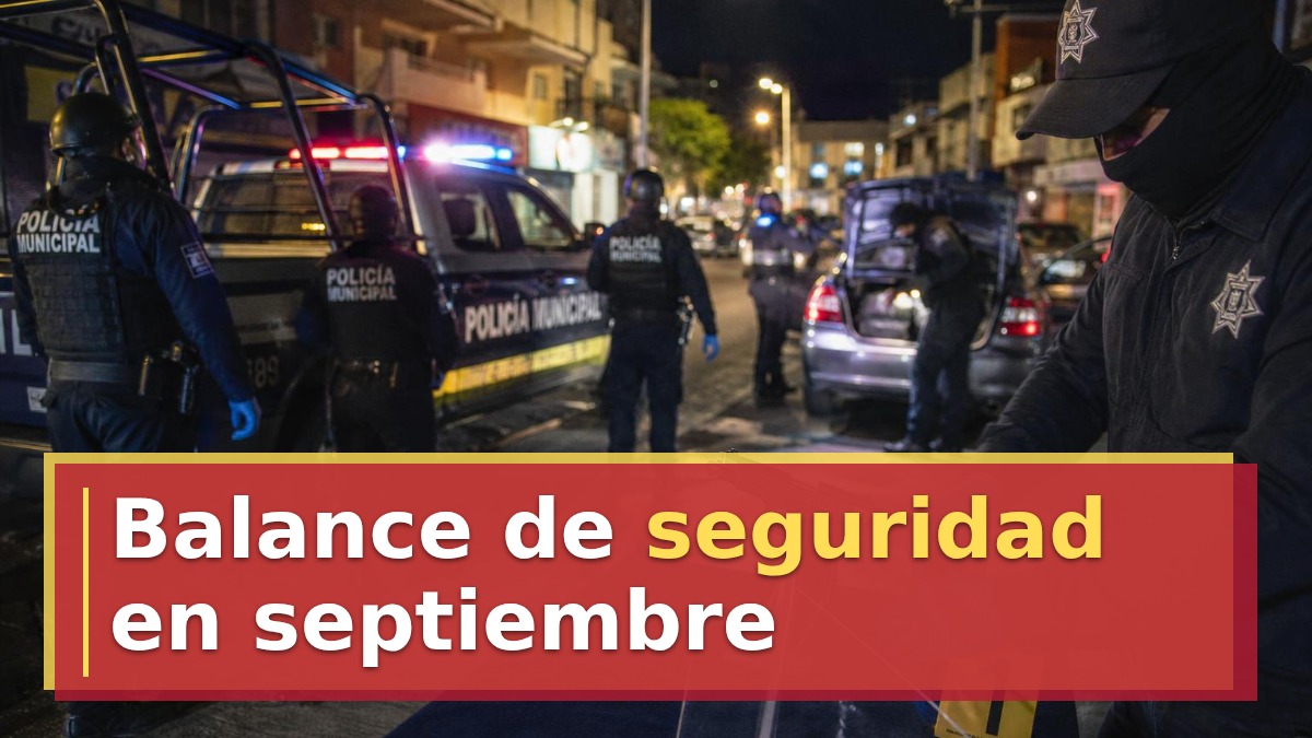 Balance de seguridad en septiembre