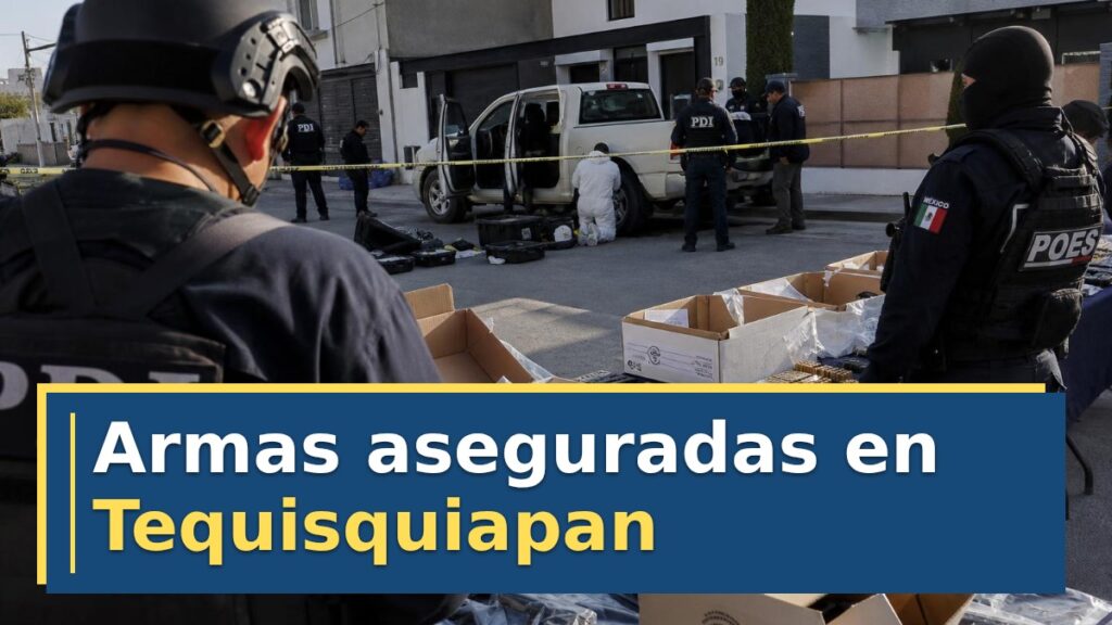 Armas aseguradas en Tequisquiapan