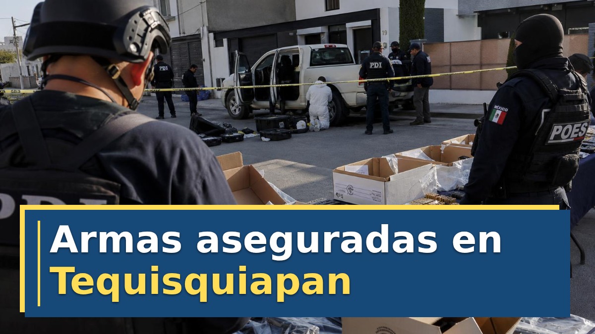 Armas aseguradas en Tequisquiapan